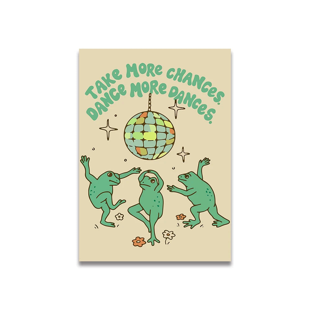 Simplicity Vintage Pink Cartoon Print Canvas Posters Wall Art Poster Home Decor Canvas Print Painting Living Room Bedroom Decor Quick Pick Grocers